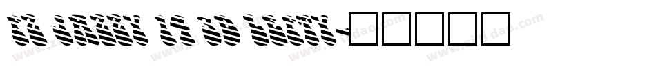 FZ JAZZY 14 3D LEFTY字体转换